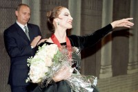 Maja Plissezkaja (l.  Präsident Putin)