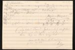 Notenblatt mit Brief, Richard Wagner
