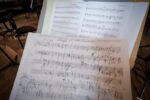 Noten der KI und Beethovens Skizze