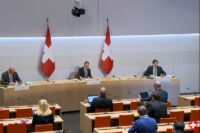 Medienkonferenz Schweizer Bundesrat