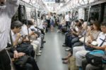 U-Bahn-Fahrgäste in Tokio